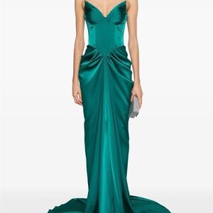 Sophisticated Teal Maxi Dress